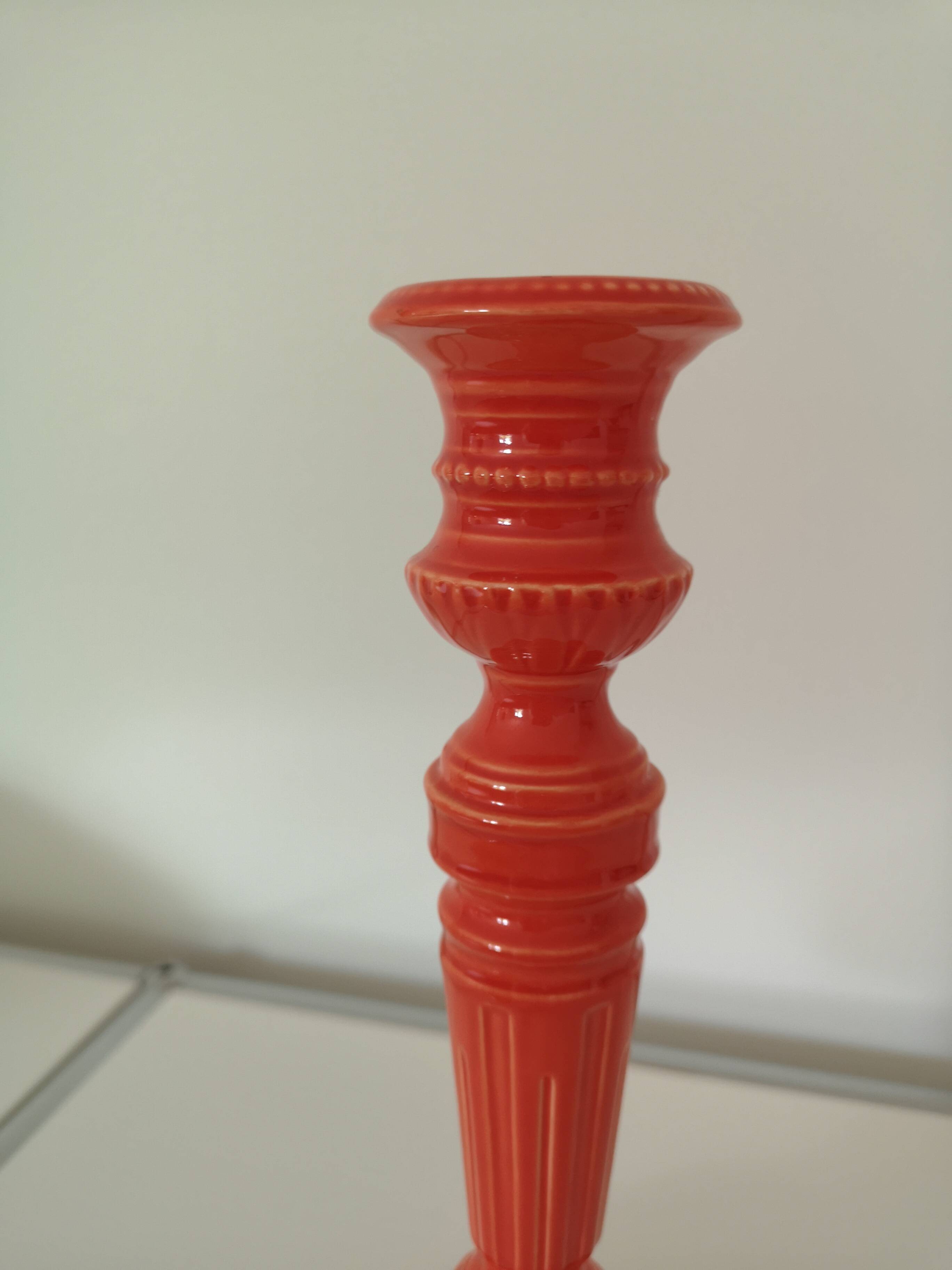 Genuine Gien candle holder.