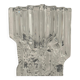 Big collectible vase with ice cube effect in glass from Limburg 1970