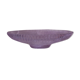Twisted glass fruit cup of purplish pink color