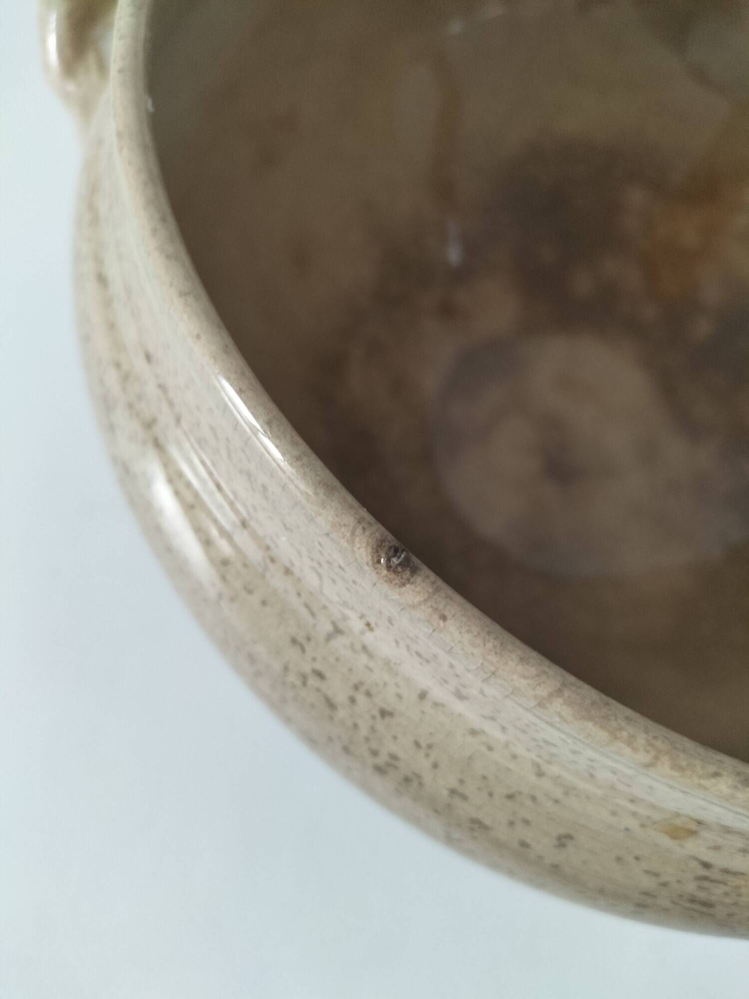 HB vegetable dish Choisy le Roi late 19th century ultra patinated