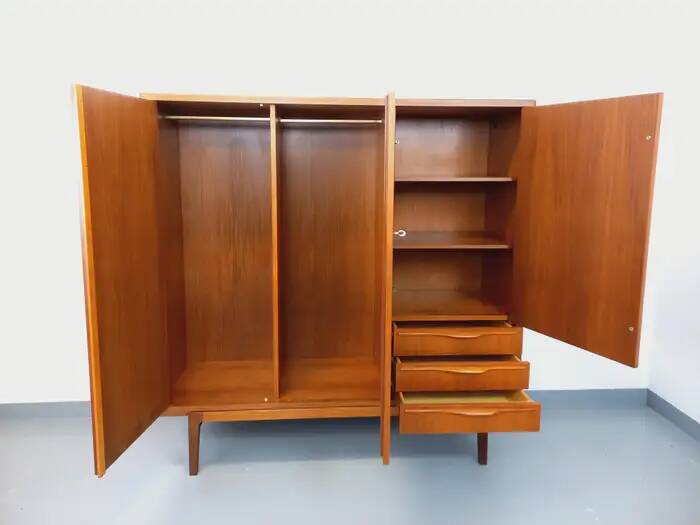 Vintage Scandinavian teak wardrobe – 1960s
