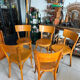 Suite de 5 chaises bistrot Baumann vintage