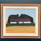 Original Swedish Oil on Canvas – "Farm" by Eric Julius – Signed – Vintage & Framed – 61 × 53 cm (24" × 20.9")