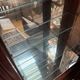 Neoclassical display cabinet by Maurice Hirsch – mahogany, brass and glass