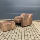 De Sede Ds44 3zit, 2zit, 1zit + poef Buffel leder 5mm NECK