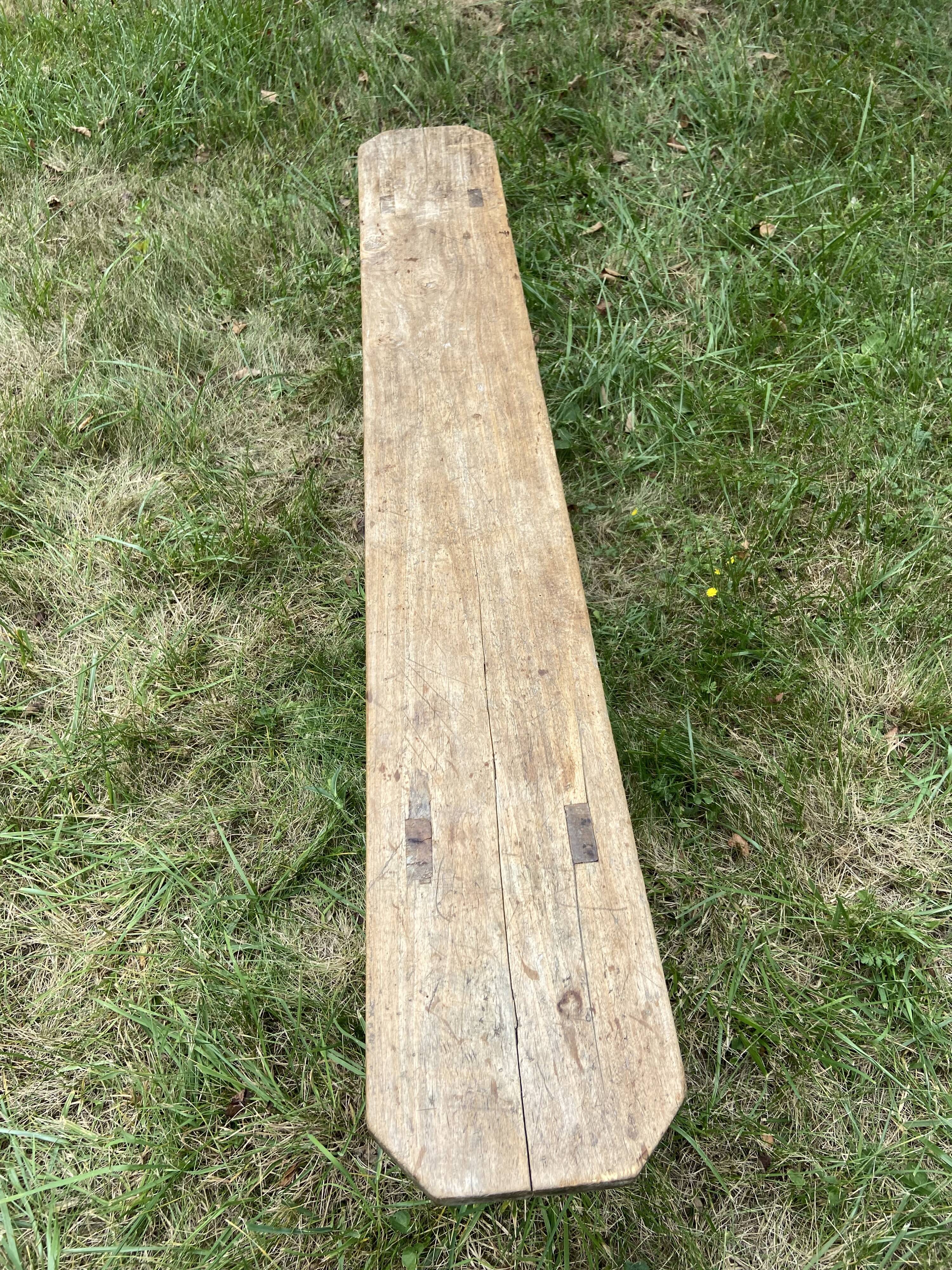 Paire de banc de ferme en bois