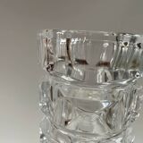 Tubular shaped crystal vase