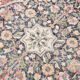 7x10 Vintage Salmon Pink & Navy Blue Vintage Persian Area Rug, 207x315 Cm