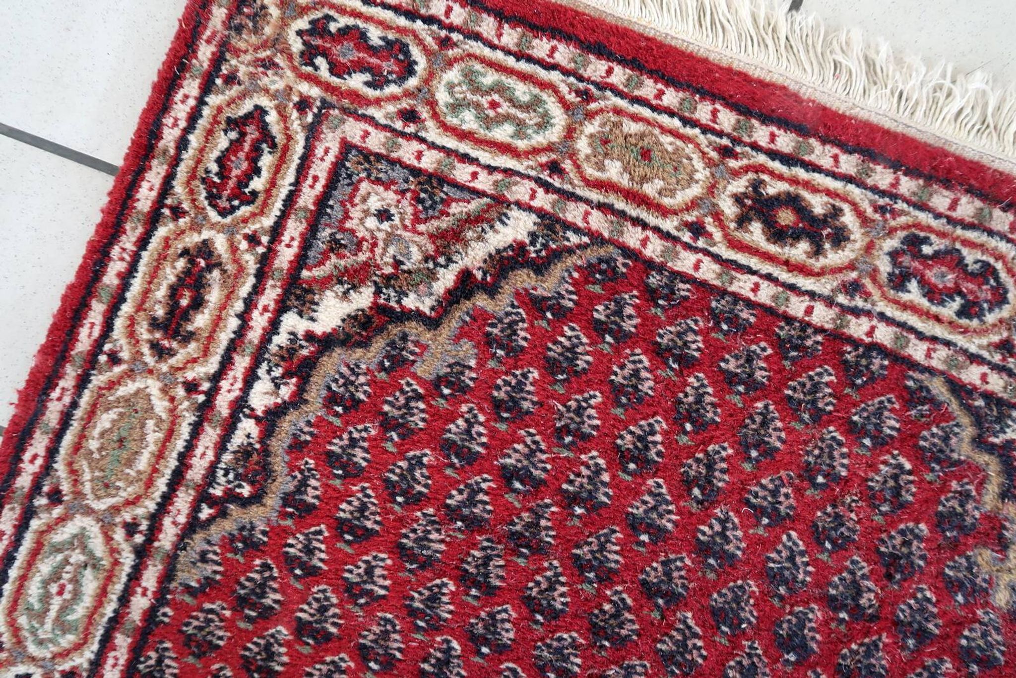 Tapis Vintage Seraband Indien Fait Main – 94 x 163 cm - 1C1032