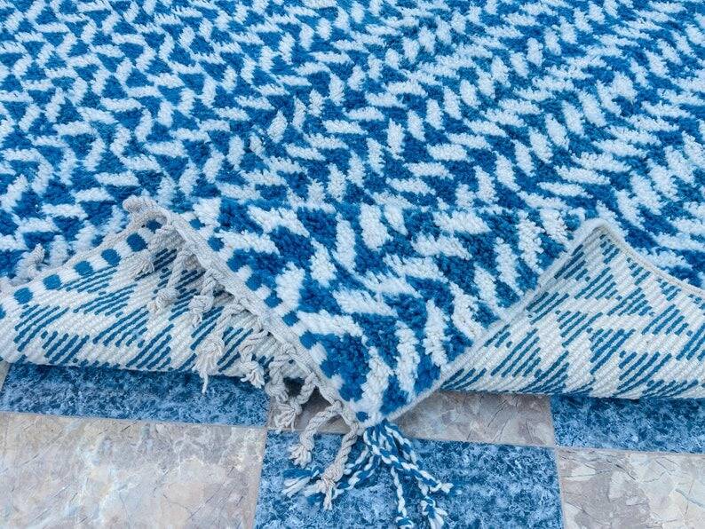 Wool rug 2.5/1.5 blue 💙