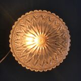 Round ceiling lamp made of molded glass