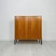1960s Small Vintage Teak Dresser with Metal Legs