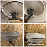 Chandelier 3 burners glass of Clichy