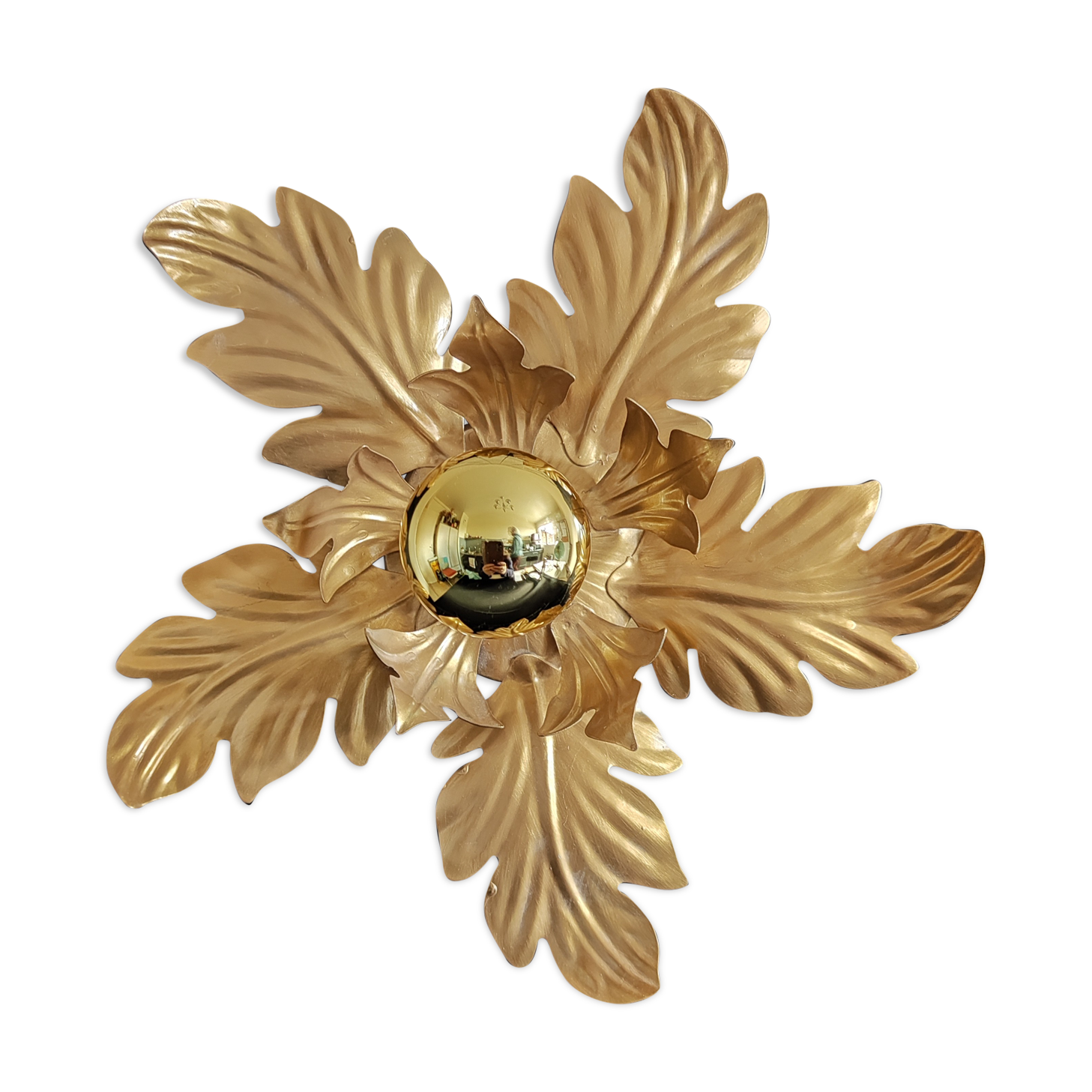 Applique feuilles 2 corolles