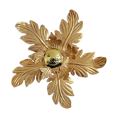 Applique feuilles 2 corolles