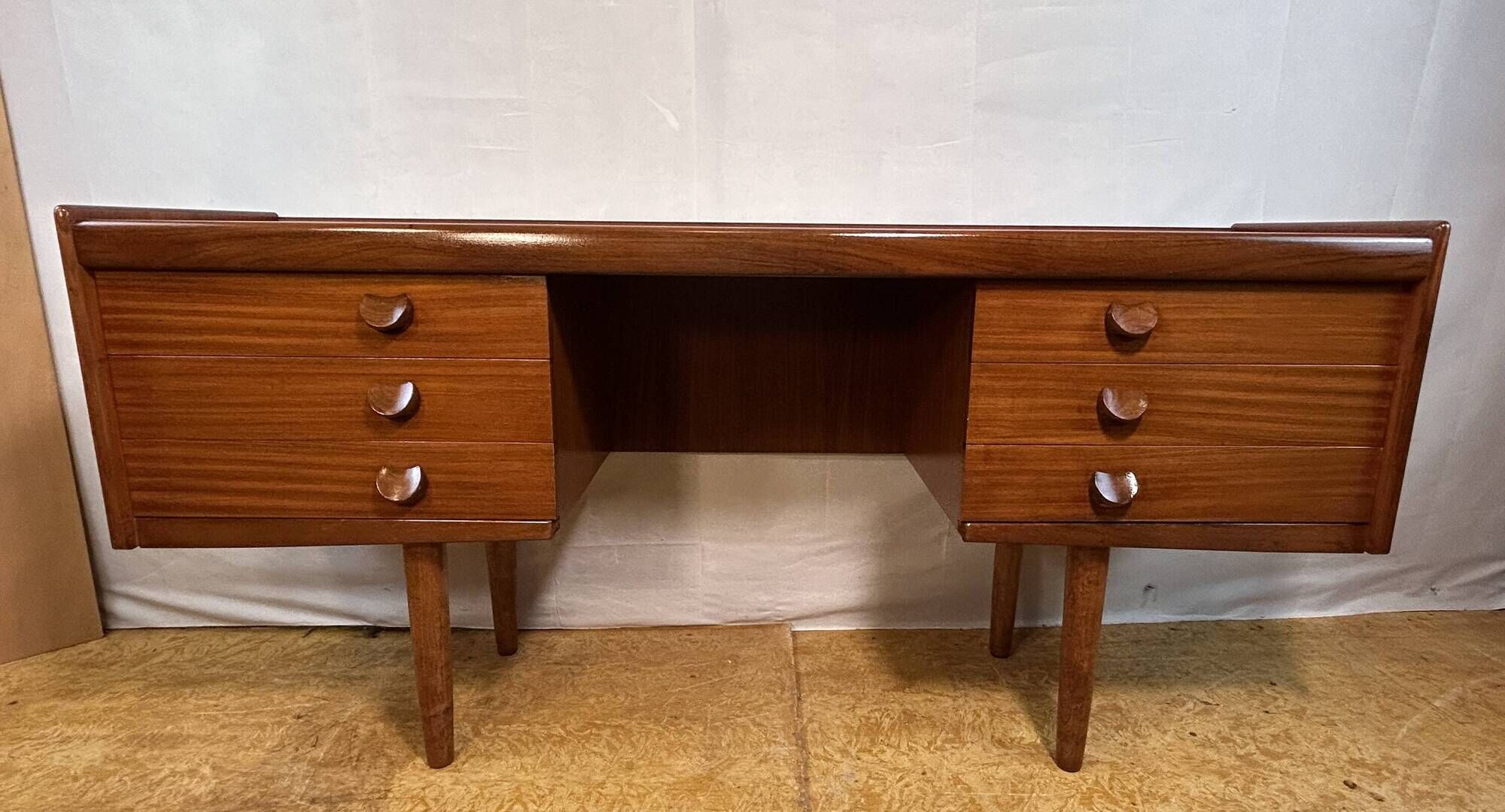 Mid-Century Retro Vintage Teak Desk by White & Newton (1960s)