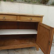 Art Deco buffet in natural wood, authentic charm.