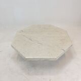 Italian Marble Octagon Coffee Table, 1980's