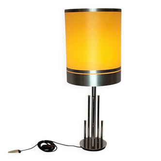 "Space Age" Table Lamp in Chromed Metal, Gaetano Sciolari (1927-1994)