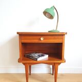 Vintage teak bedside table