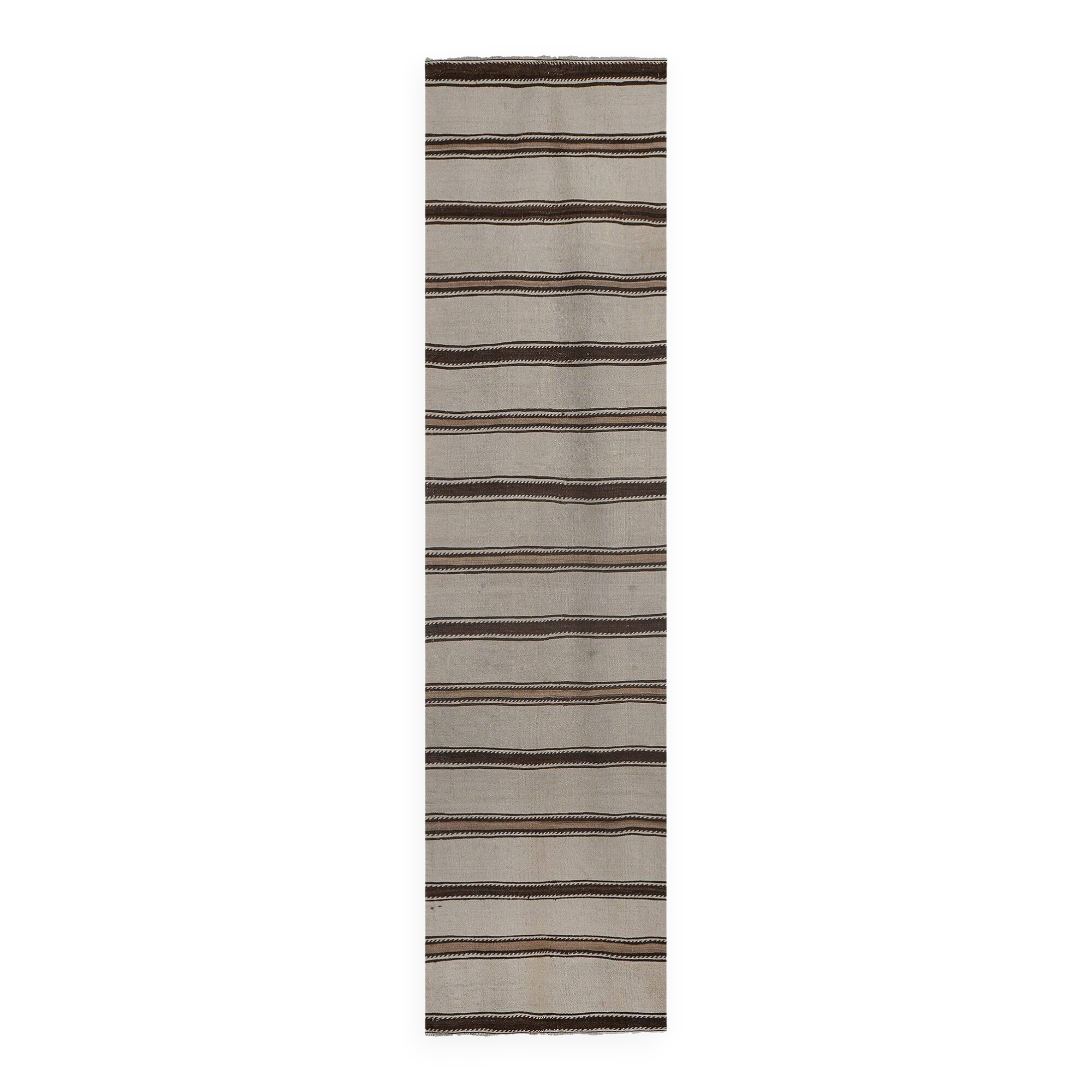 Vintage Turkish hallway rug 78x288 cm