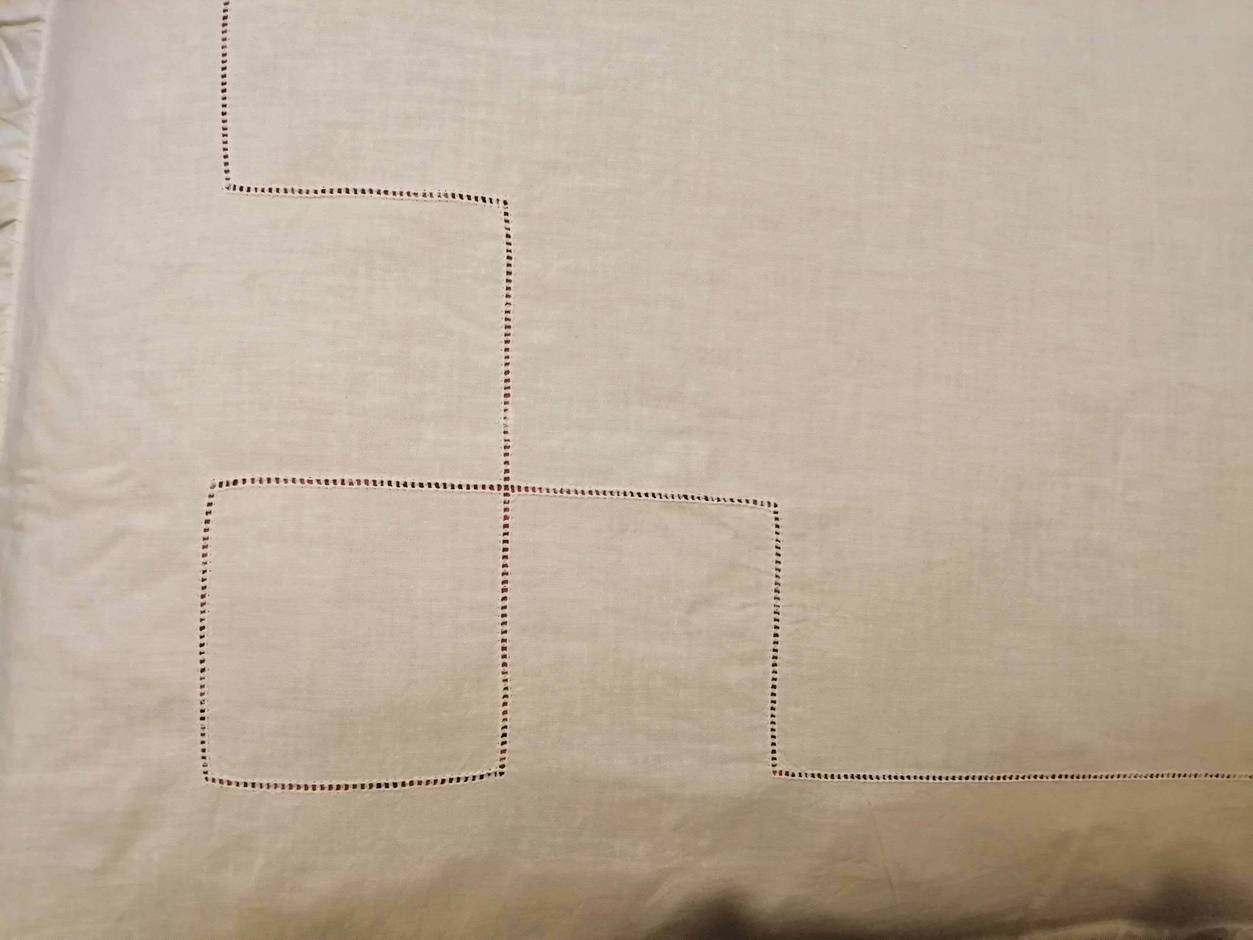 Old brick red quilt