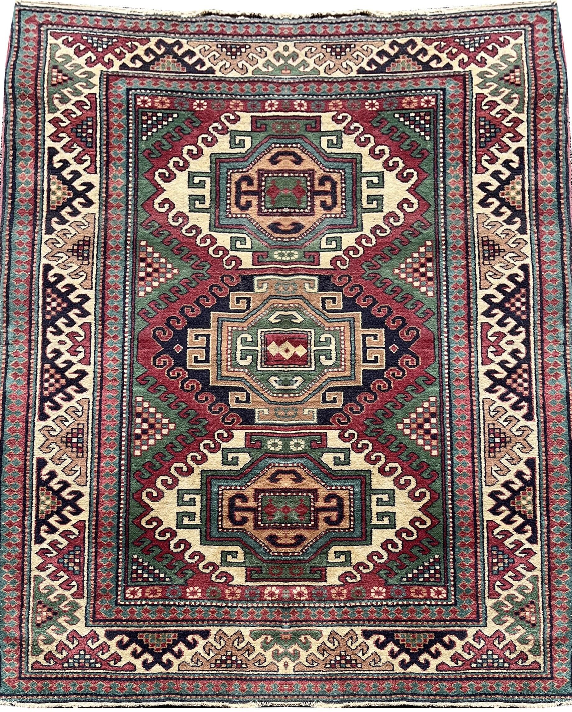 Oriental caucasian carpet kazak armenian : 1.83 x 1.27 m
