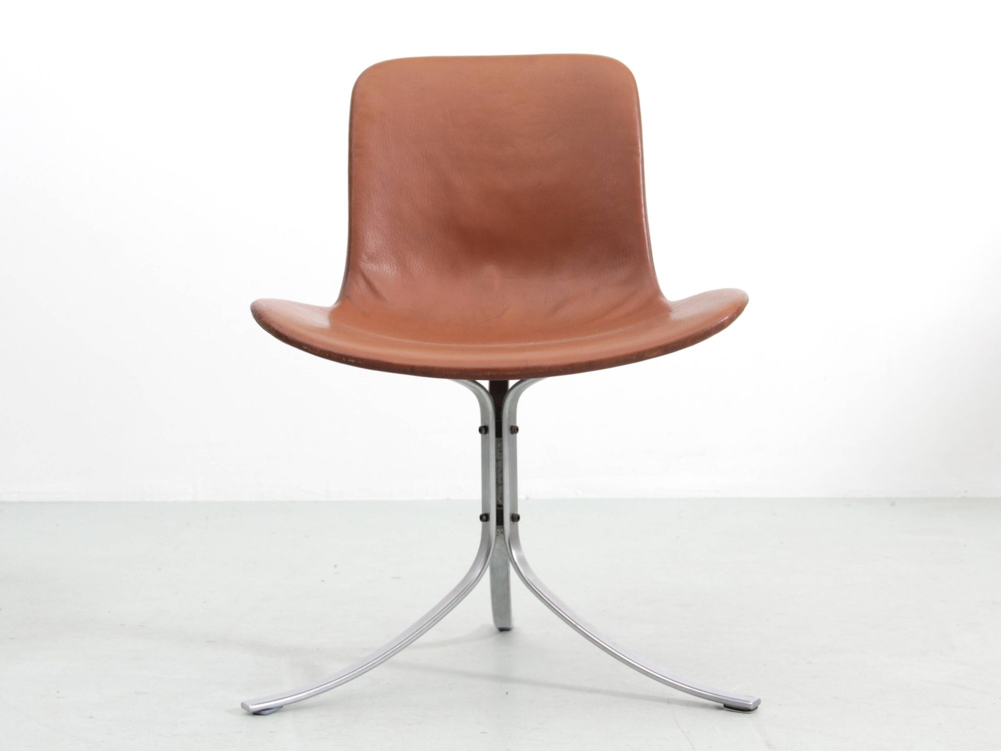 Set of 4 Scandinavian chairs model PK9 original edition K. Christiansen