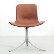 Set of 4 Scandinavian chairs model PK9 original edition K. Christiansen