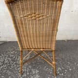 Vintage wicker armchair