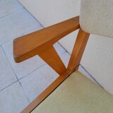 Vintage yellow club armchair year 50 60