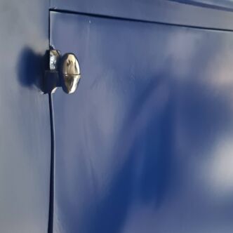 Majorelle blue lacquered sideboard