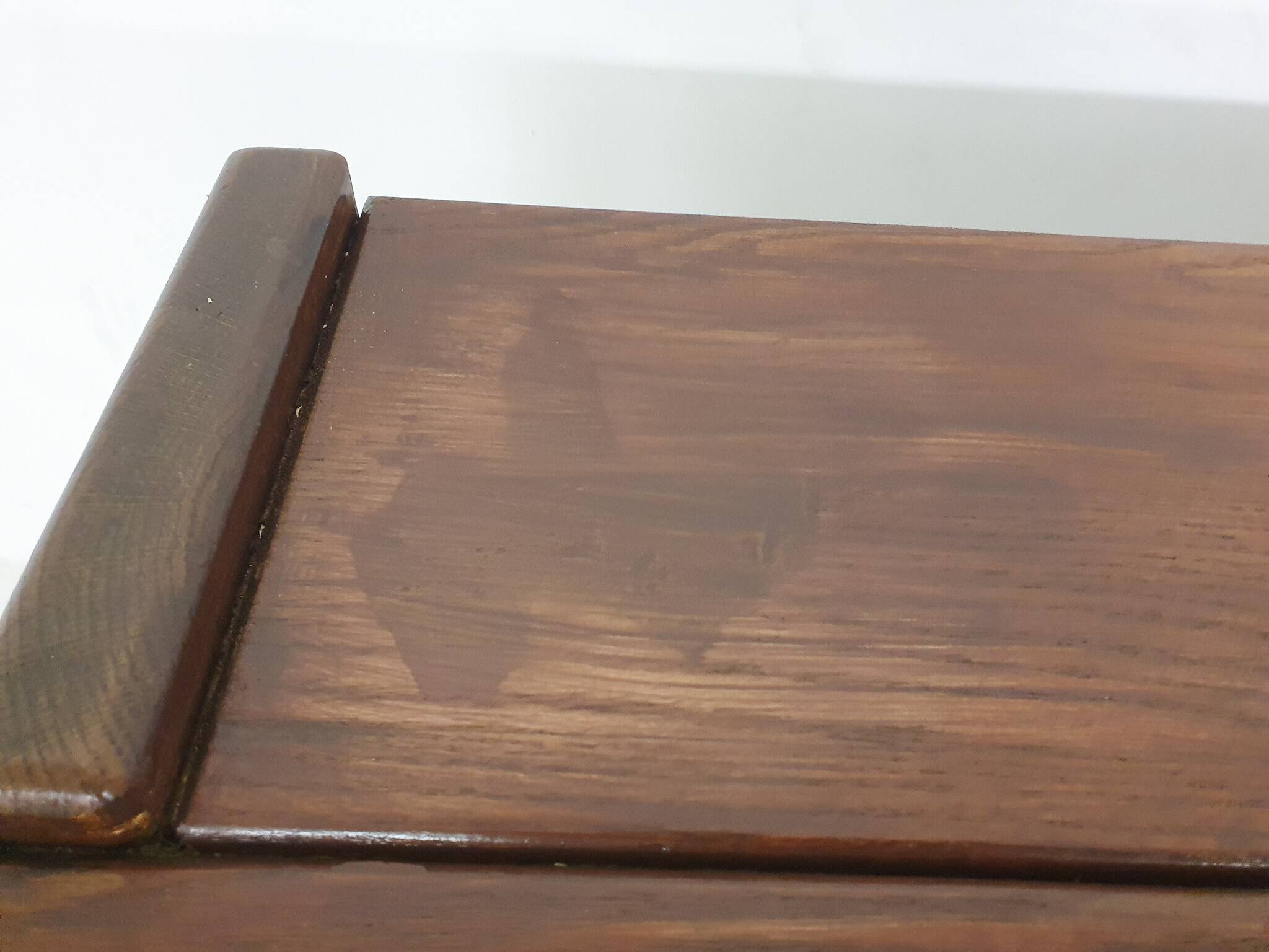 Table de salle à manger en chêne massif, Pays-Bas, années 1970