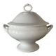 White porcelain soup tureen - Moulin des Loups