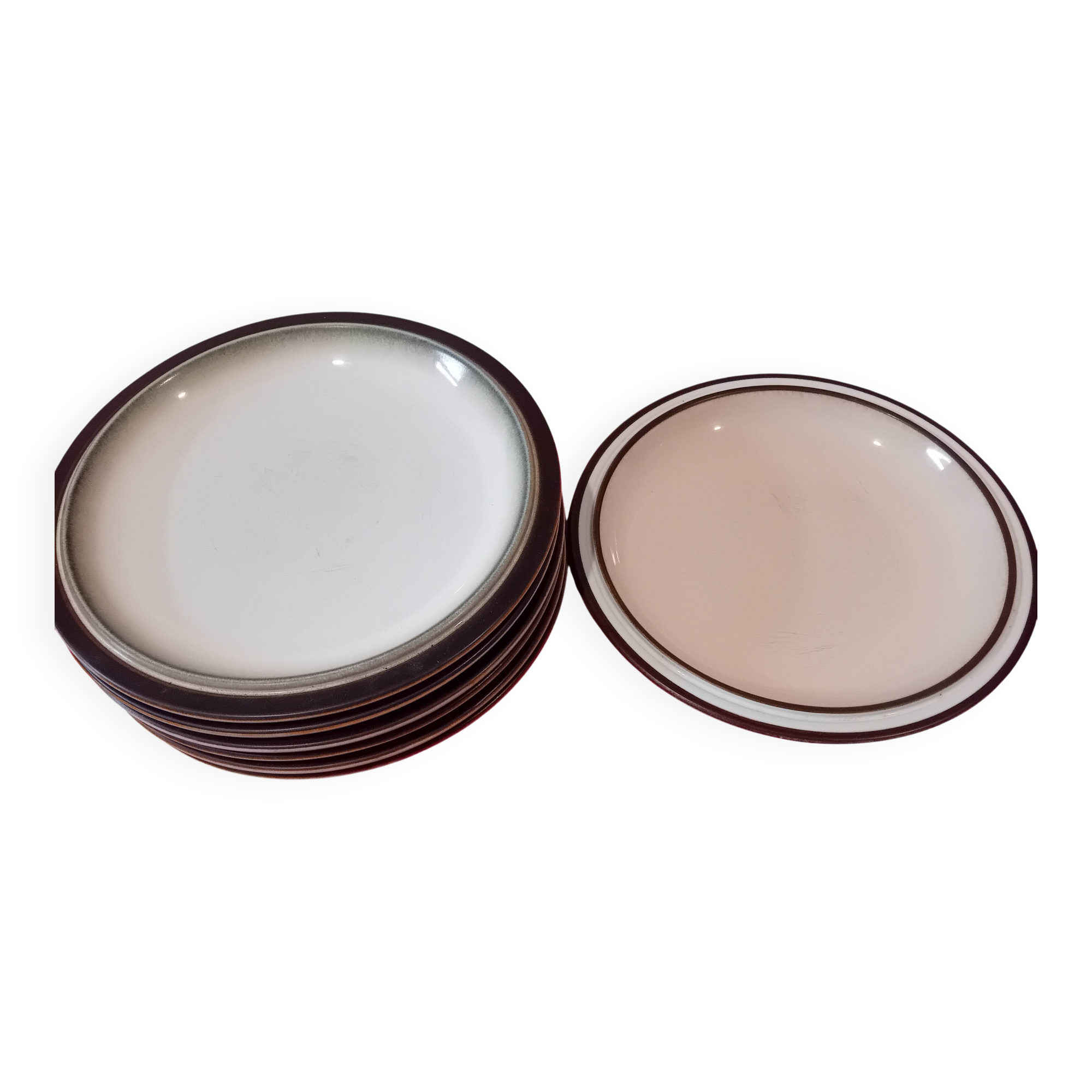 Vintage: Set of 6 Denbry English Dinner Plates