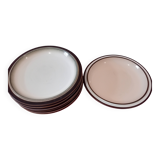 Vintage: Set of 6 Denbry English Dinner Plates