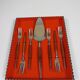 Vintage Dutch cake server Amefa in stainless steel and teak – an