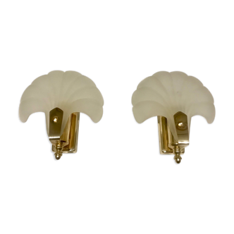 Pair of shell sconces