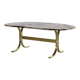 Table basse vintage, plateau en marbre, années 60, Suède