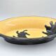 Old dish in enamels from longwy ombre et lumière collection ceramic design