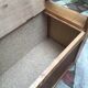 Banc/coffre ancien en bois massif