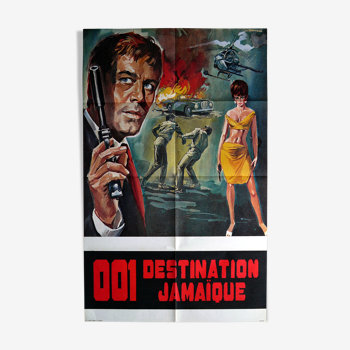 Affiche cinéma originale "001 destination Jamaïque" Bond mania