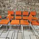 Lot de 8 chaises fauteuil 1970"