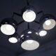 Space Age chrome-plated ceiling lamp, 1960s