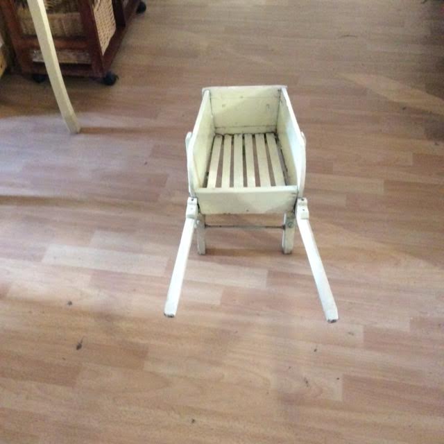 Old wooden wheelbarrow