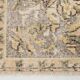 5x9 Cream & Brown Turkish Vintage Rug 162x260Cm SK 24779