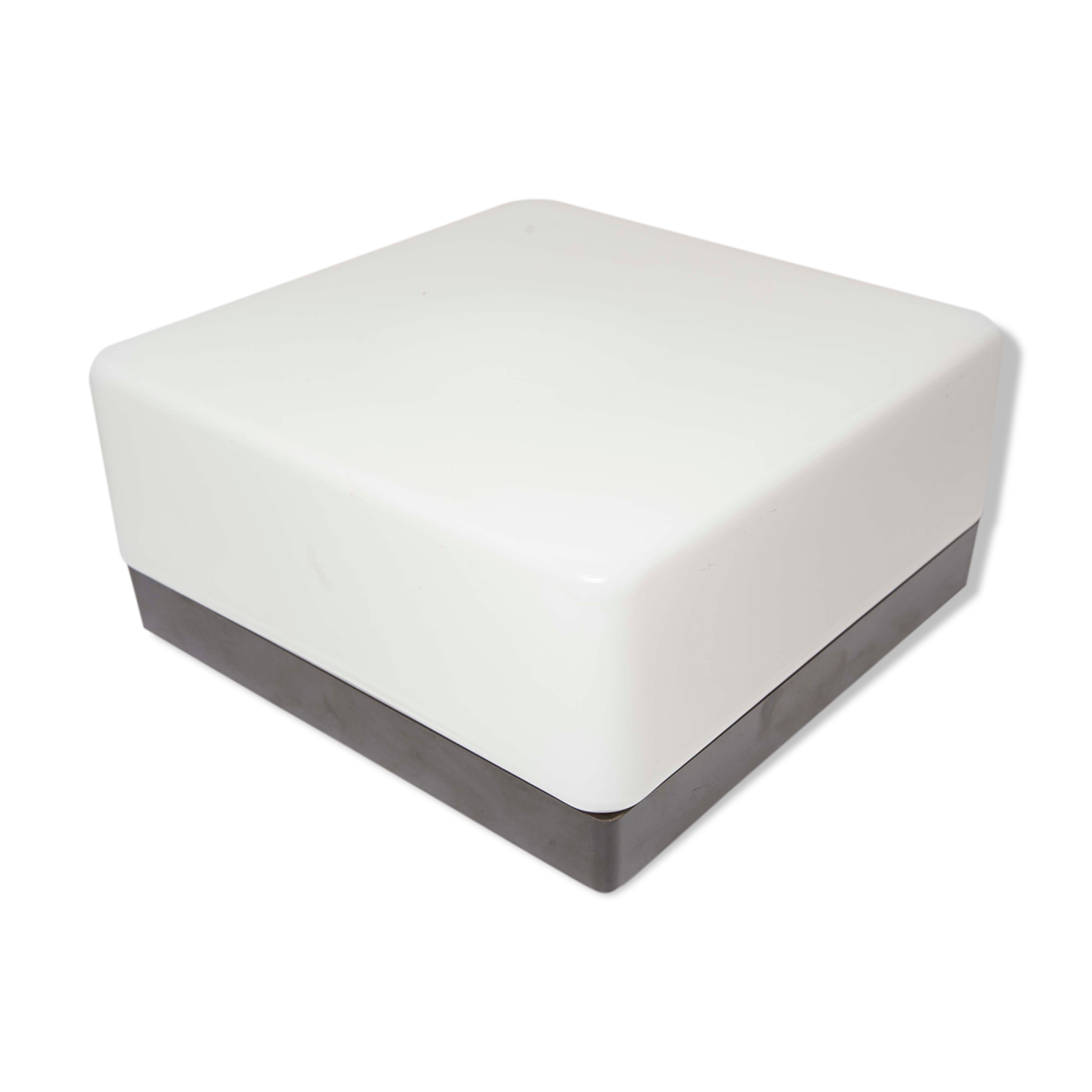 70 square white opaline ceiling