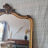 Antique gilded mirror 150 x 90 with moldings
