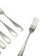 Set of forks, minimalism, silver-plated brass, Henneberg Brothers, Poland, 1930s