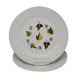 Lot of 2 dessert plates Rennes Digoin